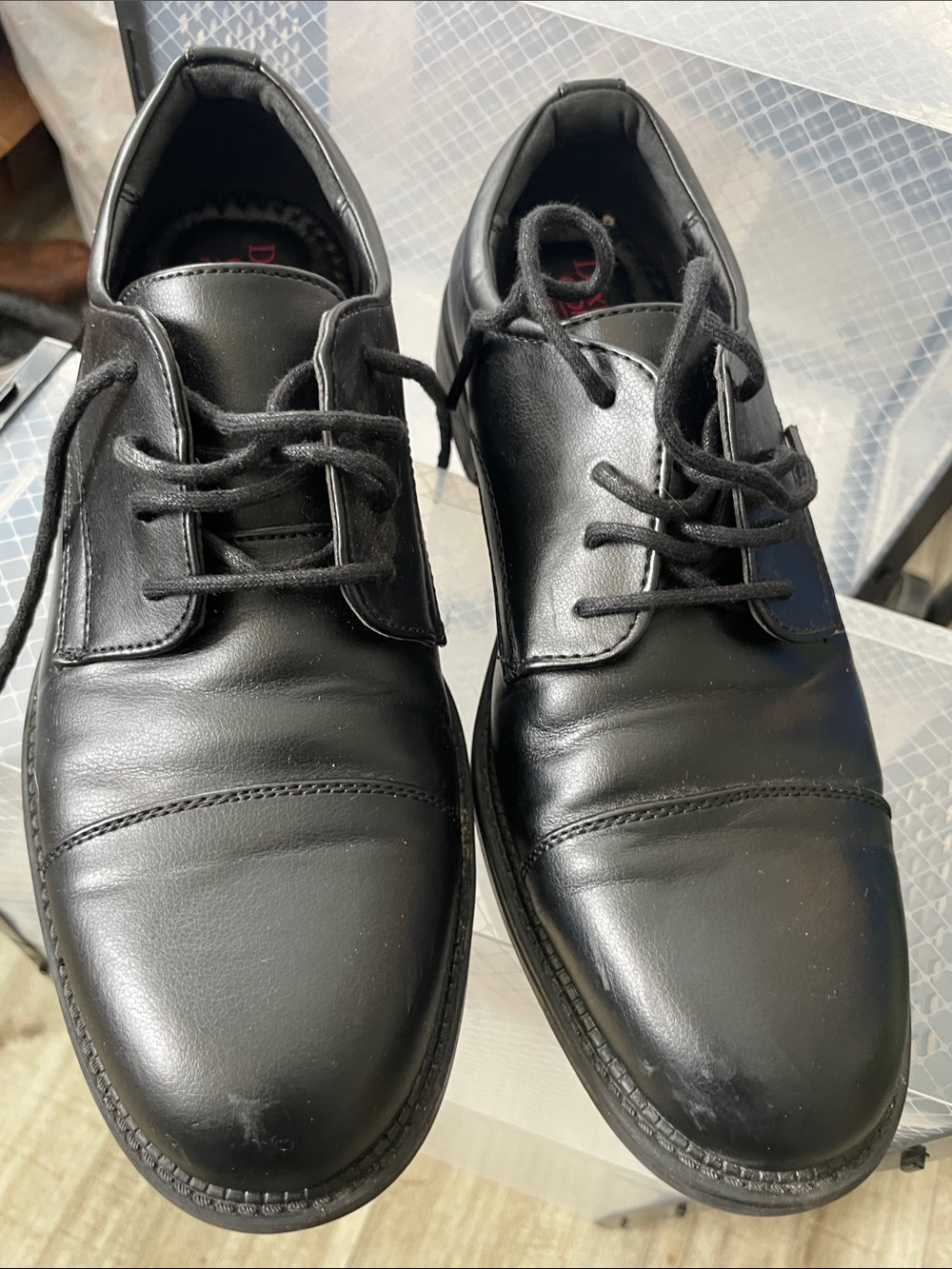 Classic Black Men's Lace-Up Dress Shoes